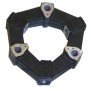 RUBBER COUPLING 008A (3-отв.) под шпильку Муфта гидронасоса