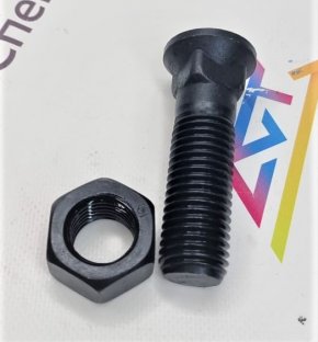 Болт-потай/квадрат+ГАЙКА M25*96/1"x96 (3+3/4")  (195-71-11452+02290-11625) Болт+гайка