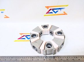 COUPLING 045H CA!! ASSY COMPLETE Муфта гидронасоса без сердцевины (муфта пластиковая + комплект металлических треугольников)