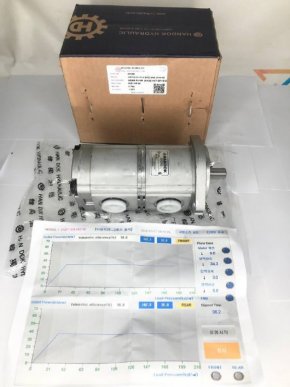 HGP16.8+16.8 (CW) SAE J744-82 #03108 Насос шестеренчатый (2 секц, лев вращение,10зуб)