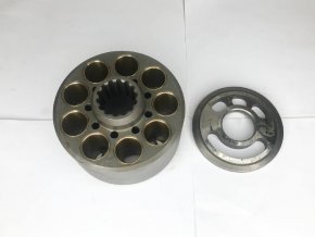 60080 / FL:2924370-0669 / CYL.Block Assy (LH) with Valve Plate K5V140DTP (HANDOK) Цилиндрический блок в сборе с распределительной шайбой