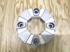 COUPLING 090H CA!! ASSY COMPLETE Муфта гидронасоса без сердцевины (муфта пластиковая + комплект металлических треугольников)