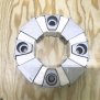 COUPLING 090H CA!! ASSY COMPLETE Муфта гидронасоса без сердцевины (муфта пластиковая + комплект металлических треугольников)