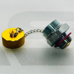 M20 (Hitachi)  Клапан слива масла с поддона двигателя Пробка слива масла (с клапаном) для поддона двигателя (металл)
